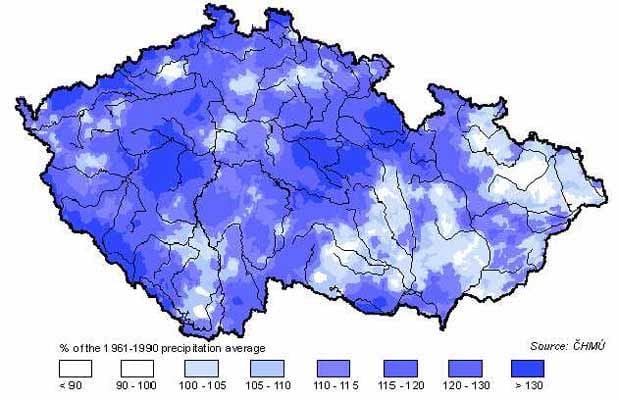 捷克雨的地图