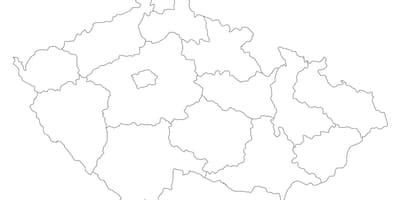 捷克共和国的矢量地图