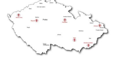 捷克机场的地图